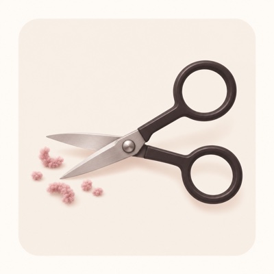 Carving shears used to trim rug pile flat and sculpt depth